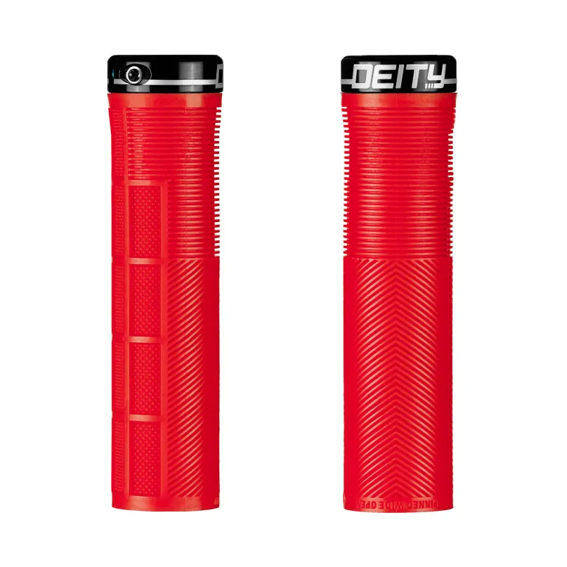 Knuckleduster Lock-On Fahrradgriffe rot