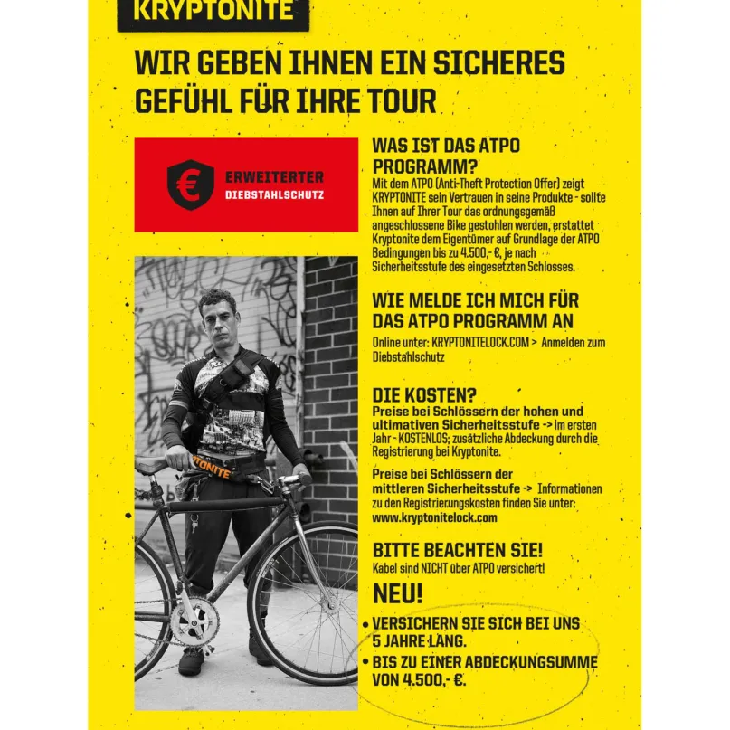 Kryptolok 995 Mini Fahrrad-Kettenschloss