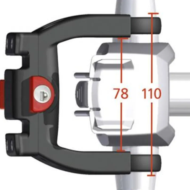 Lenkeradapter E mit Schloss