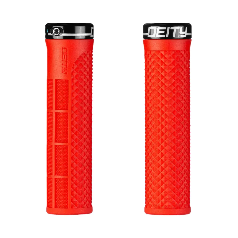 Lockjaw Lock-On Fahrradgriffe rot