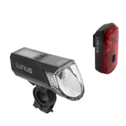 Lynx F100 Fahrrad-Frontlicht + Lynx R Brake Fahrrad-Rücklicht