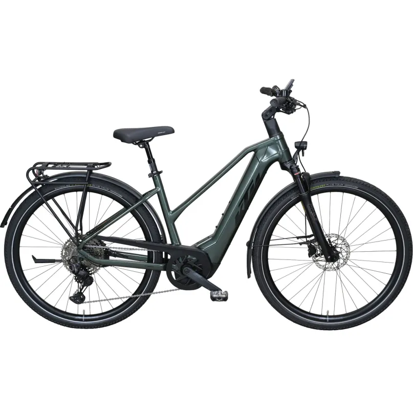 Macina Ultimate Pro 750 Wh E-Bike Trekkingrad Trapez 28" grün