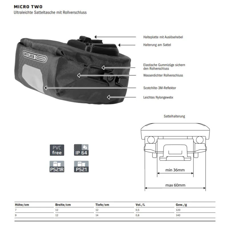 Micro-Bag Satteltasche