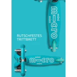MiniDeluxe LED Kinderroller türkis