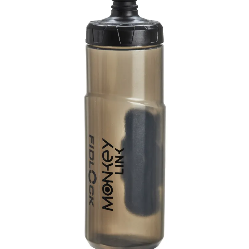 MonkeyBottle 600 ml Fahrrad-Trinkflasche mit Halterung