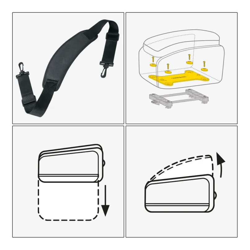 MTM Trunkbag DXP ausklappbare Gepäckträgertasche