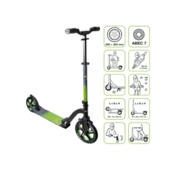 Muuwmi 230 205 mm Scooter schwarz grün