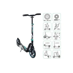 Muuwmi 230 205 mm Scooter schwarz türkis