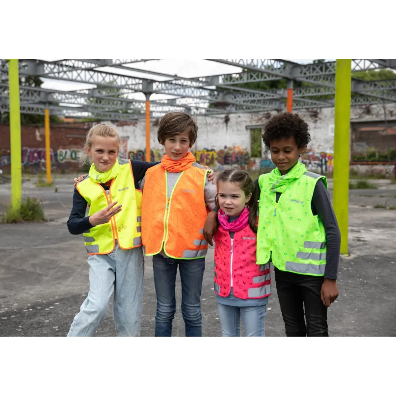 Nutty Warnweste Kinder pink