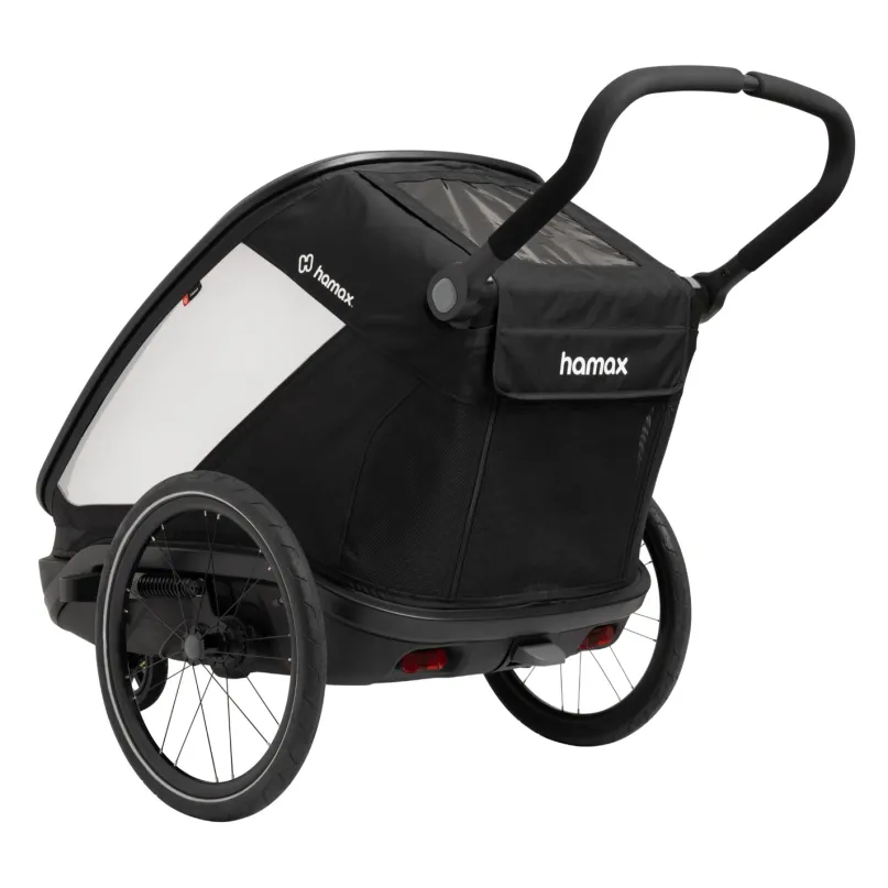 Outback Next Fahrradanhänger Kinder 2 schwarz