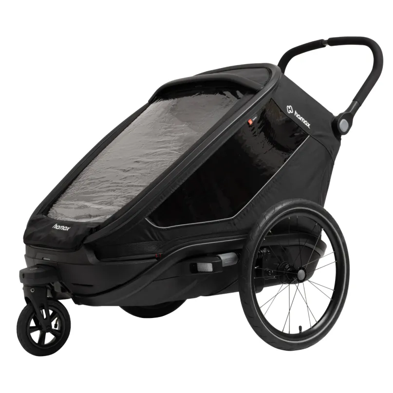 Outback Next Fahrradanhänger Kinder 2 schwarz