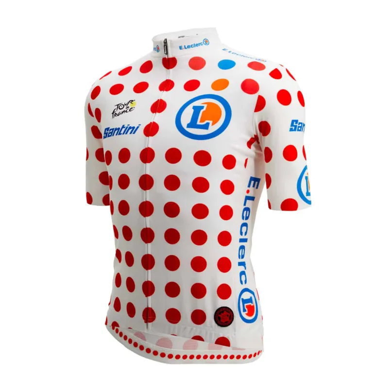 Polka Dot Tour de France Radtrikot kurzarm Herren