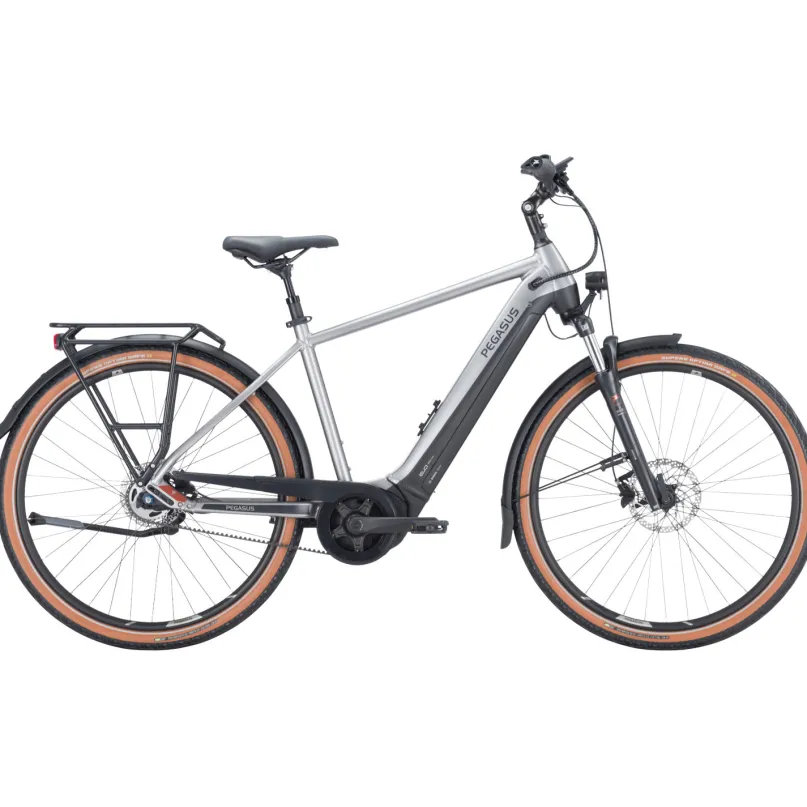 Premio EVO 5F Belt E-Bike City Bike Herren 28" silber