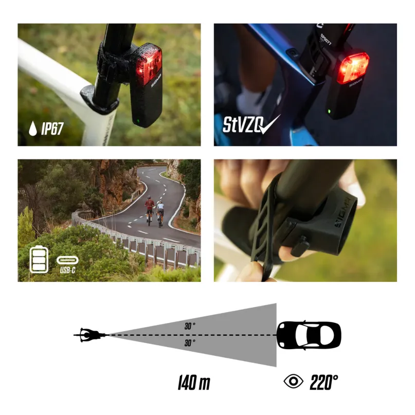 Reco 80 Link Radar Rücklicht