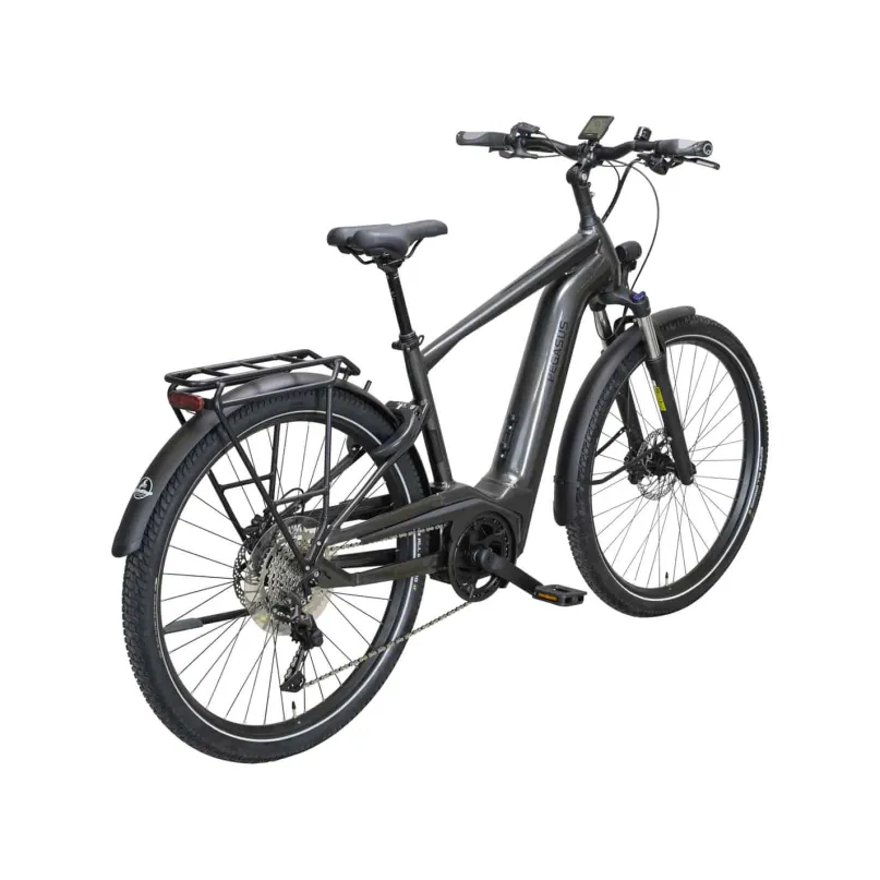 Savino EVO 10 Lite E-Bike Trekkingrad Herren 28" silber