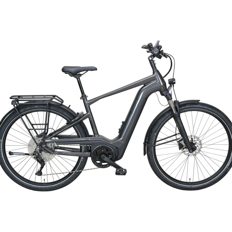 Savino EVO 10 Lite E-Bike Trekkingrad Herren 28" silber