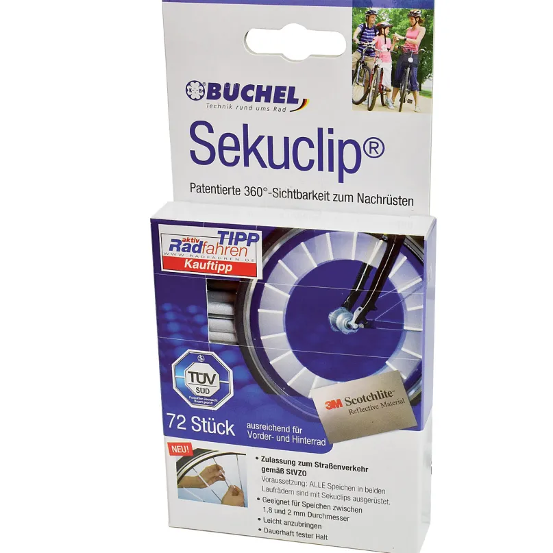 Sekuclips kompakt Speichenreflektoren (72 Stk.)
