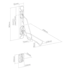 smART fold Fahrrad Wandhalterung