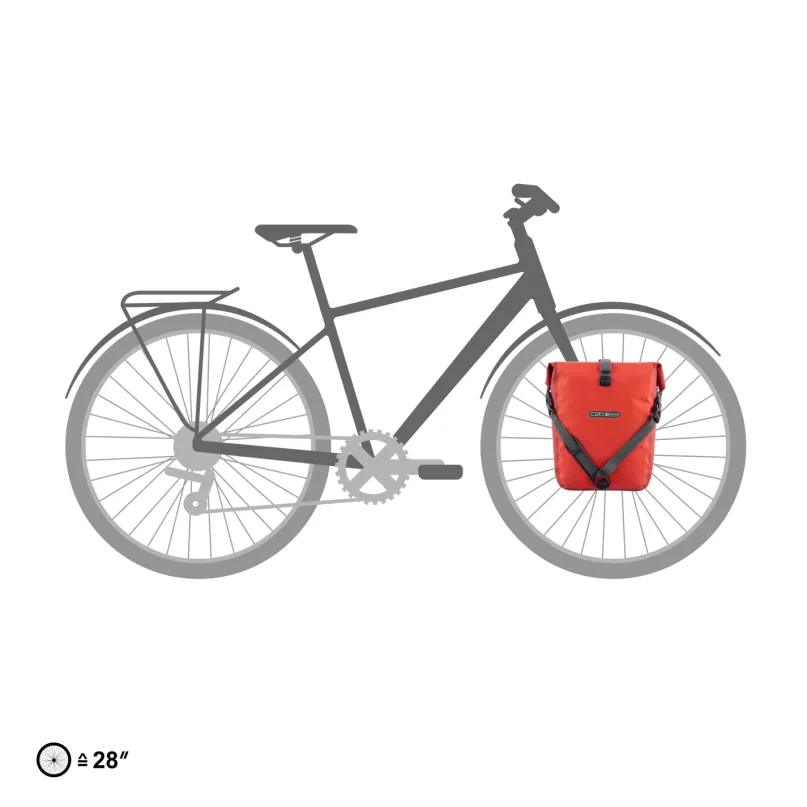 Sport-Roller Plus Fahrradtasche rot