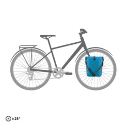 Sport-Roller Plus Fahrradtasche blau