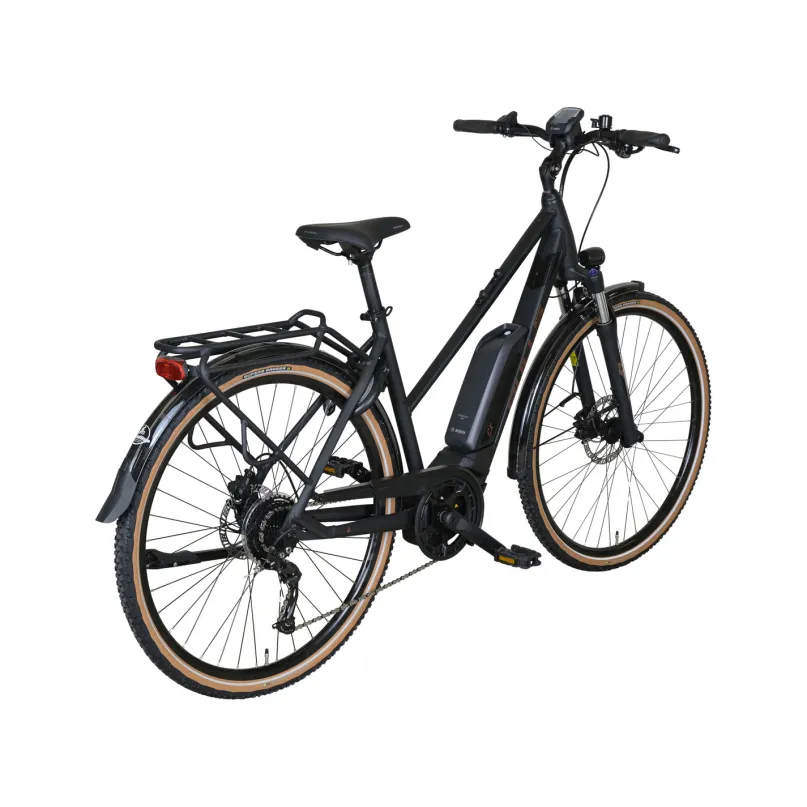 Street CX E-Bike Trekkingrad Trapez 28" schwarz
