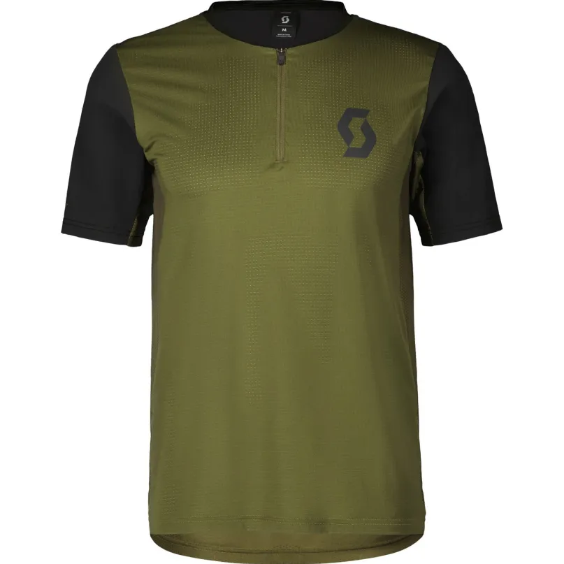 Trail Vertic Zip Radtrikot kurzarm Herren