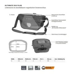 Ultimate Plus 5 l Lenkertasche rot