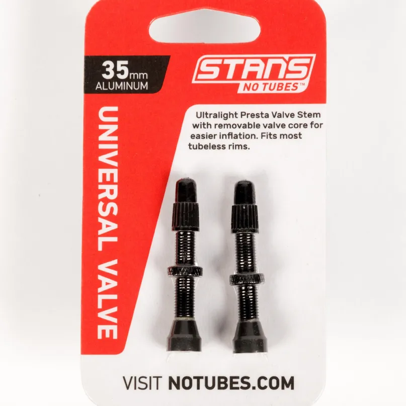 Universal Valve Tubeless-Ventil Aluminium schwarz