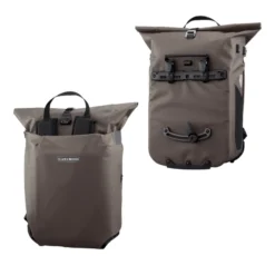 Vario Fahrrad-Packtasche/Rucksack braun