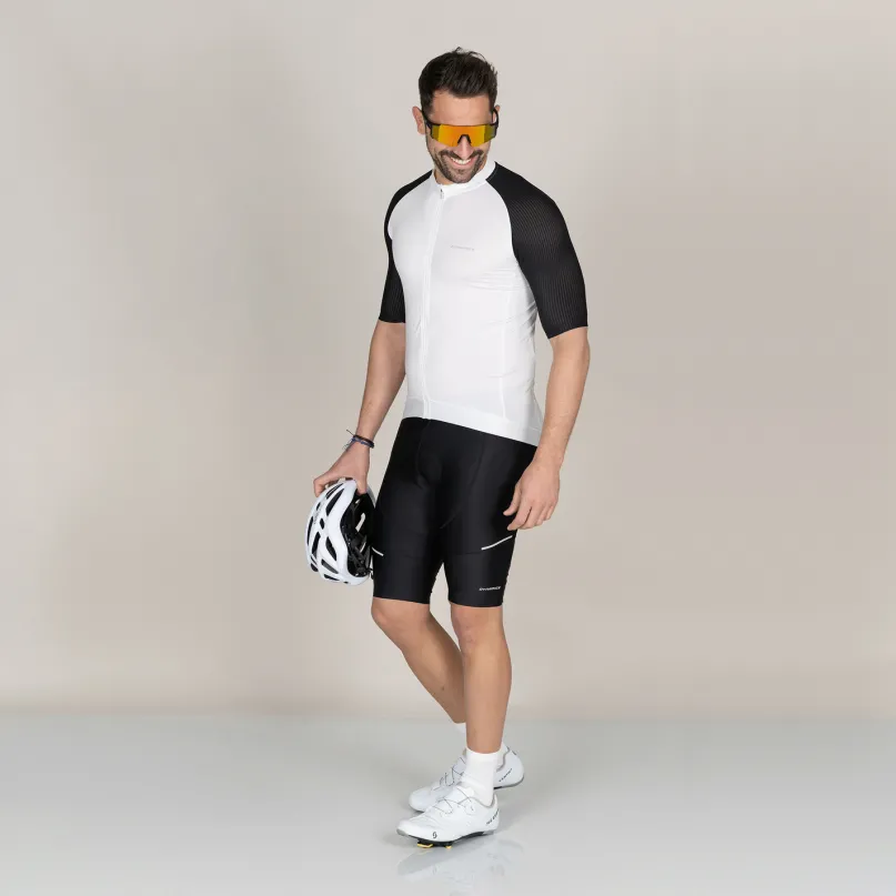 Velovibe Full Zip Radtrikot kurzarm Herren